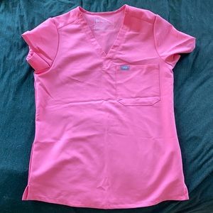 Pink scrub top